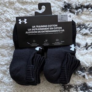 Under Armour Black Cotton Athletic Socks